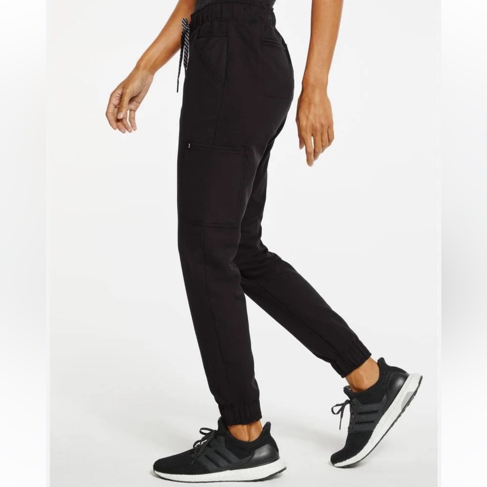 Jaanuu Mesh Enhanced Scrub Joggers pants black size XS like new